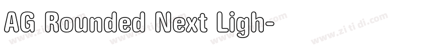 AG Rounded Next Ligh字体转换